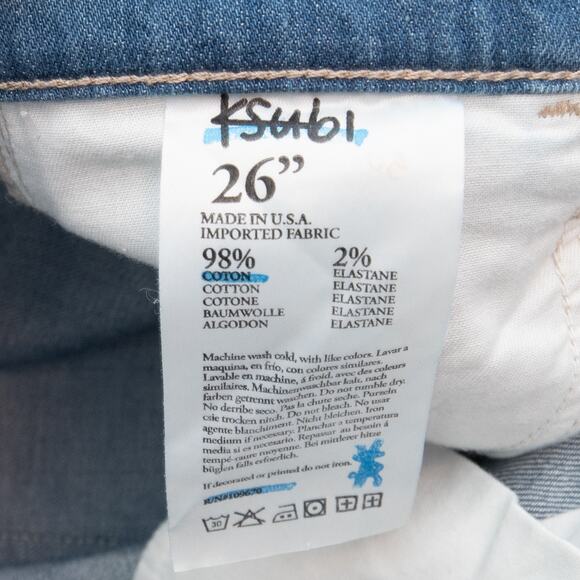 Ksubi Medium Wash Low Rise Straight Leg Jeans Size 26 - Picture 8 of 10